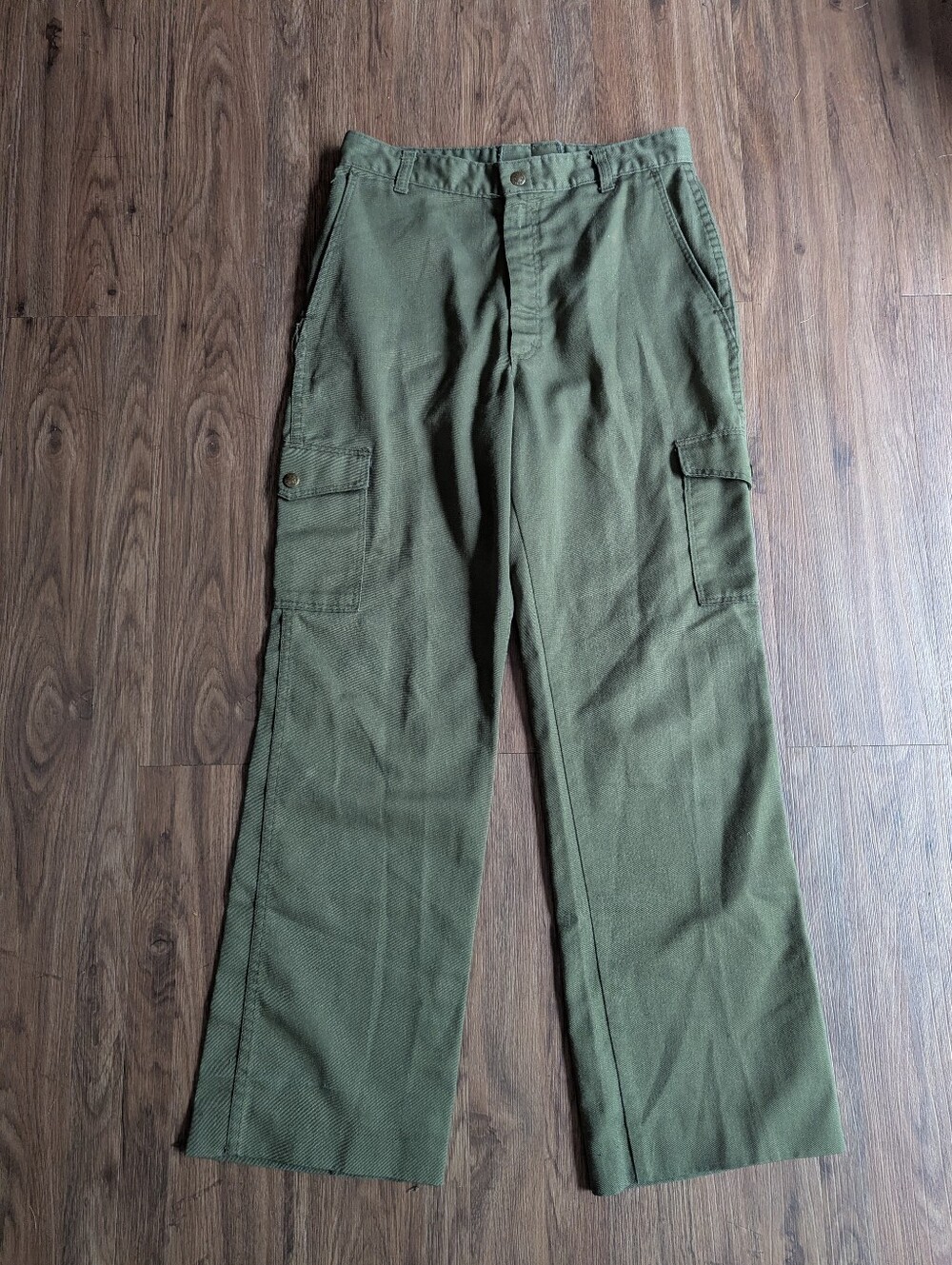 Boy Scouts Of America Uniform Pants Olive Green Utility Style Pants